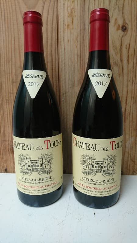 2 x Côtes-du-Rhône, Château des Tours, 2017
