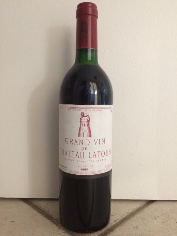 Grand Vin château Latour, Pauillac, 1985
