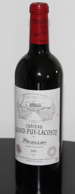 Château Grand Puy Lacoste, Pauillac, 2003