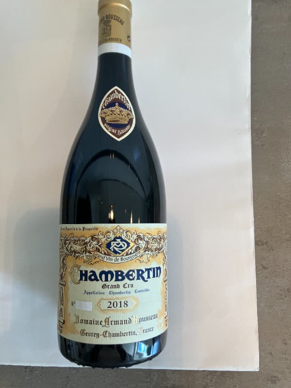 Chambertin, Grand cru, Domaine Armand Rousseau, 2018