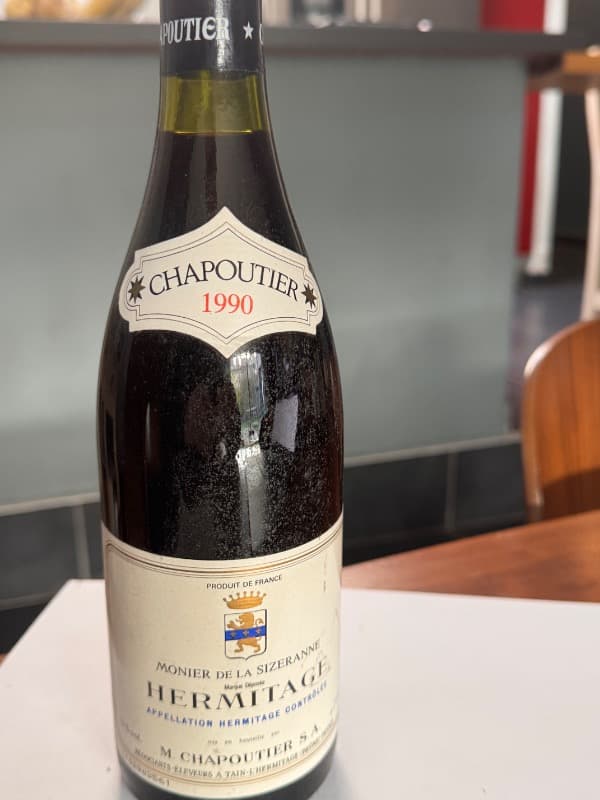 Hermitage, Monier de la Sizeranne, Domaine Chapoutier, 1990