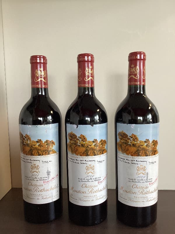 3 x Château Mouton Rothschild, Pauillac, 2004