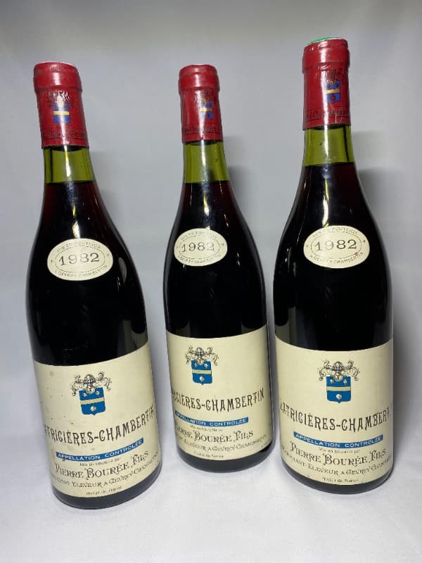3 x Latricières-Chambertin, Domaine Pierre Bourée, 1982