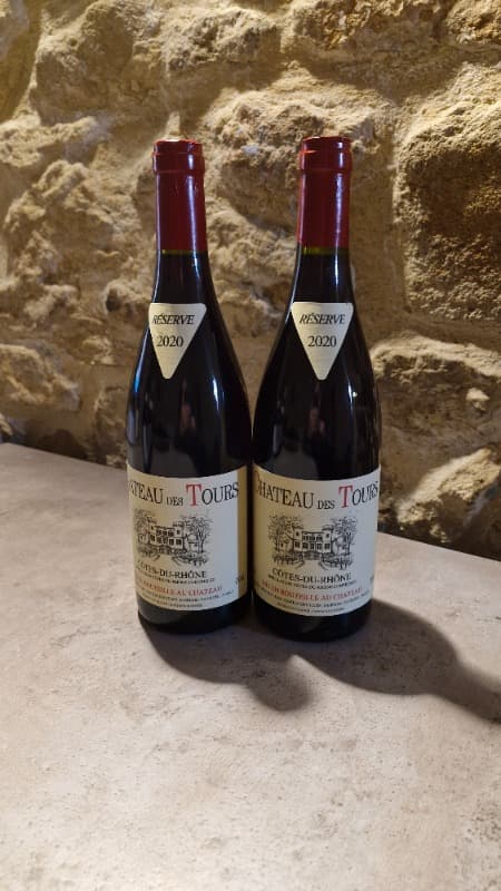 2 x Côtes-du-Rhône, Château des Tours, 2020