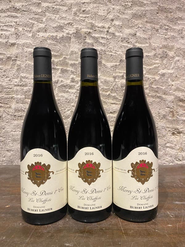 3 x Morey-Saint-Denis, 1er cru - Les Chaffots, Domaine Hubert Lignier, 2016