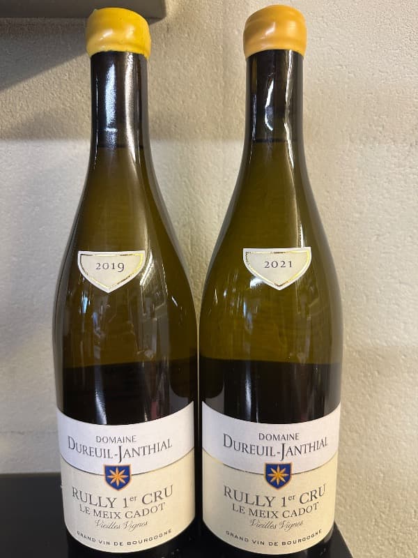 2 x Rully, 1er cru Le Meix Cadot Vieilles Vignes, Domaine Dureuil Janthial, 2019