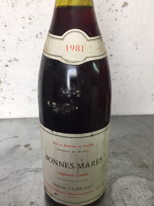 Bonnes-Mares, Domaine Clair-Daü, 1981
