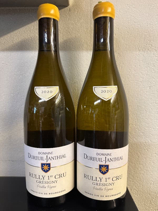 2 x Rully, 1er cru Gresigny Vieilles Vignes, Domaine Dureuil Janthial, 2020