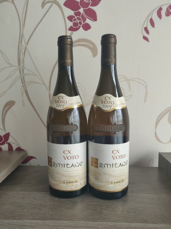 2 x Hermitage, EX-VOTO (Bc/Wh), E.Guigal, 2007