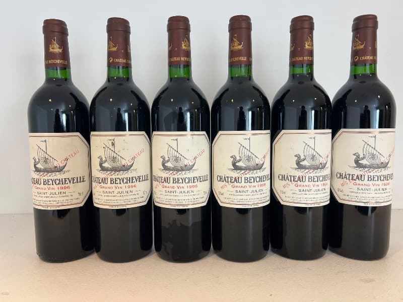 6 x Chateau Beychevelle, Saint-Julien, 1996