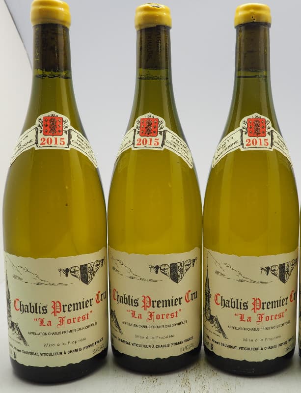 3 x Chablis, La Forest, Domaine Vincent Dauvissat, 2015