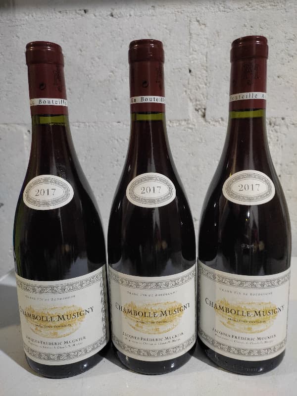 3 x Chambolle-Musigny, Jacques Frédéric MUGNIER, 2017