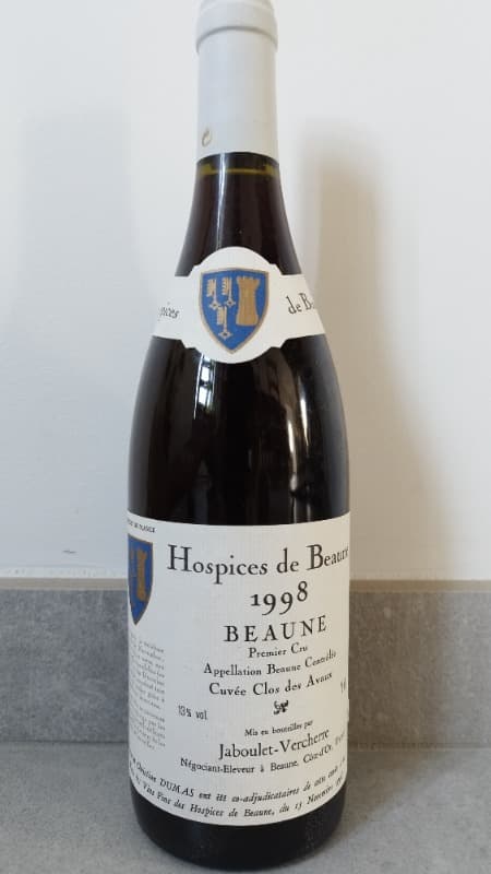 Beaune, 1er Cru Clos des Avaux, Hospices de Beaune, 1998