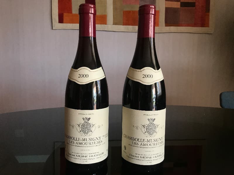 2 x Chambolle-Musigny, 1er Cru "Les Amoureuses", Moine-Hudelot, 2000