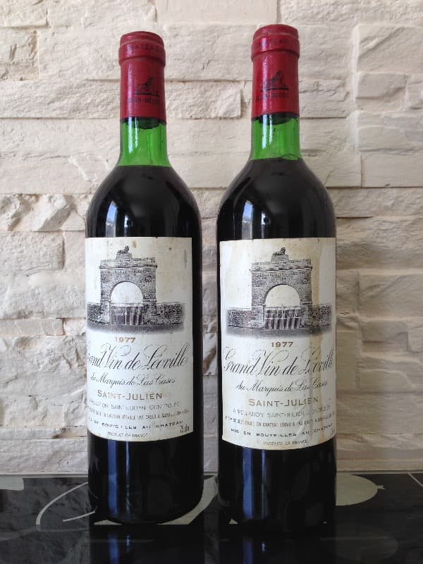 2 x Château Léoville las Cases, Saint-Julien, 1977
