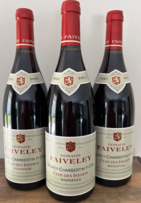 3 x Gevrey-Chambertin, 1er Cru Clos des Issarts, Domaine Faiveley, 2021