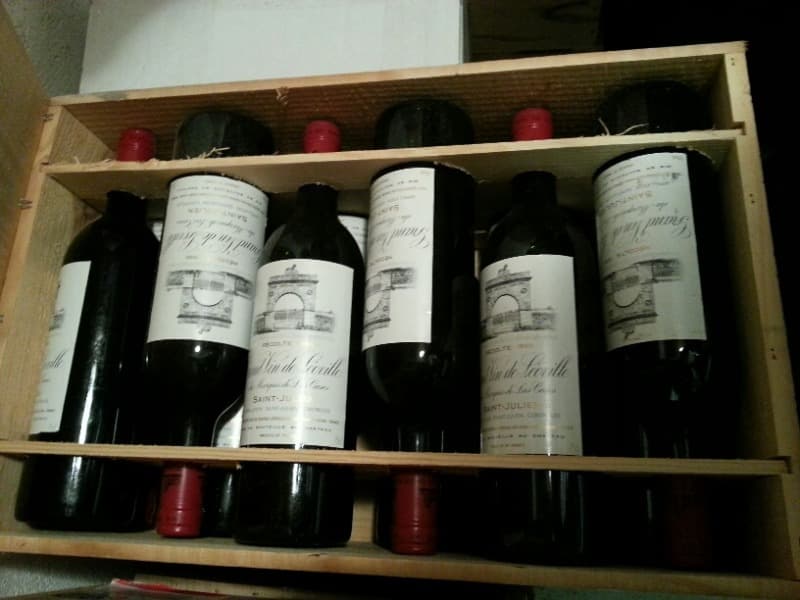 CBO/OWC 12 x Grand vin de Léoville, Château du Marquis de Las Cases, Saint-Julien, 1986
