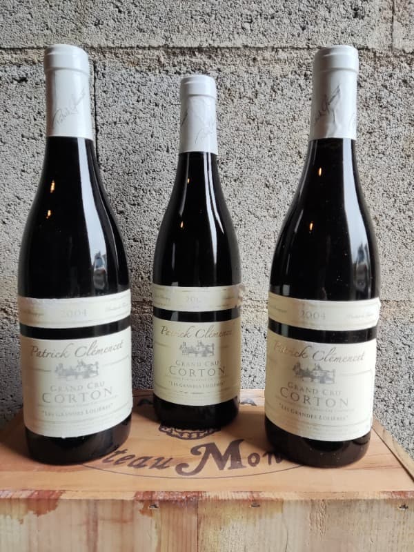 3 x Corton, Grand Cru - Les Grandes Lolières, Patrick Clémencet, 2004
