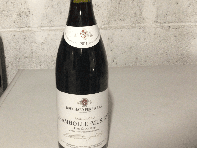 Chambolle-Musigny, 1 er Cru Les Charmes, Bouchard Père & Fils, 2011