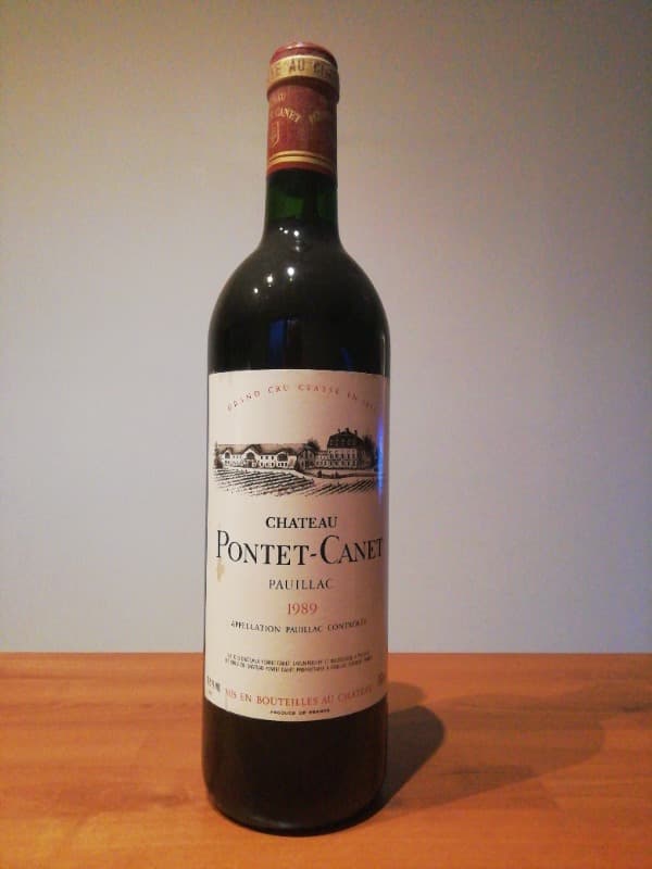 Château PONTET-CANET, Pauillac, 1989