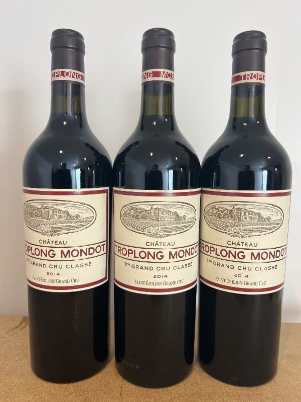 3 x Château Troplong Mondot, Saint-Émilion Grand Cru, 2014
