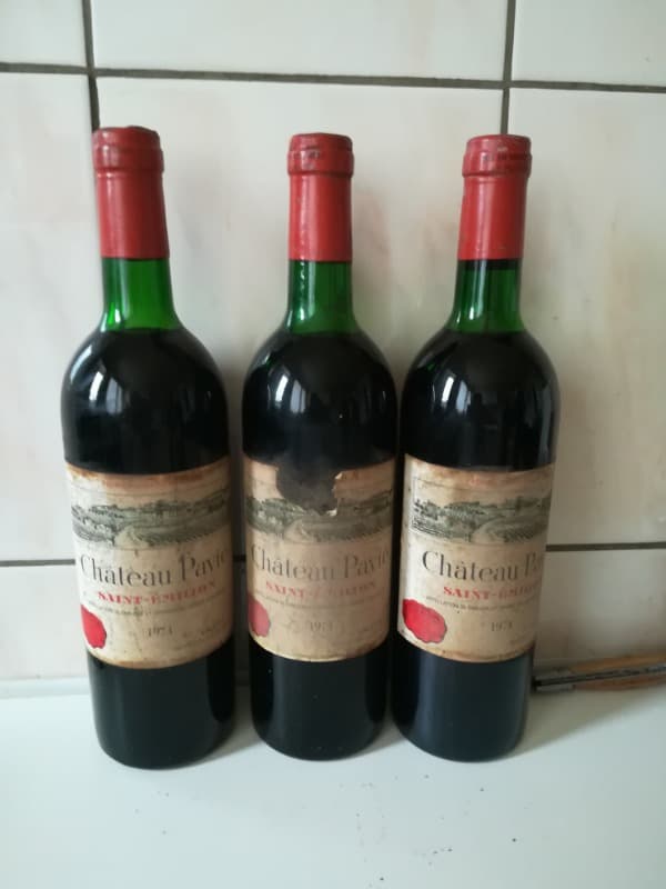 3 x Premier grand cru classé, Château Pavie, Saint-Émilion, 1974