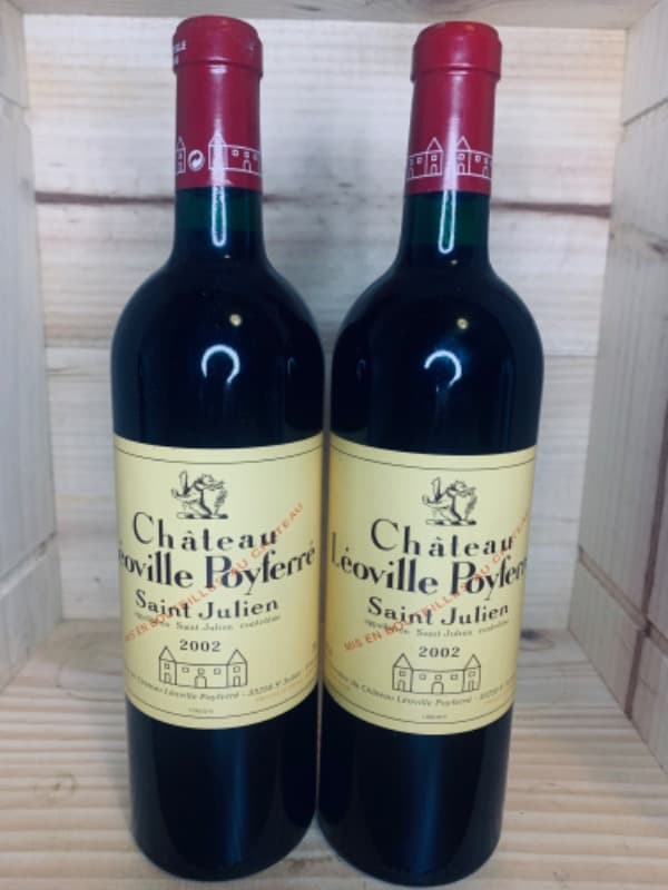 2 x château Léoville Poyferré, Saint-Julien, 2002