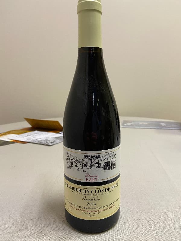 Chambertin-Clos de Bèze, Grand Cru, Domaine Bart, 2014