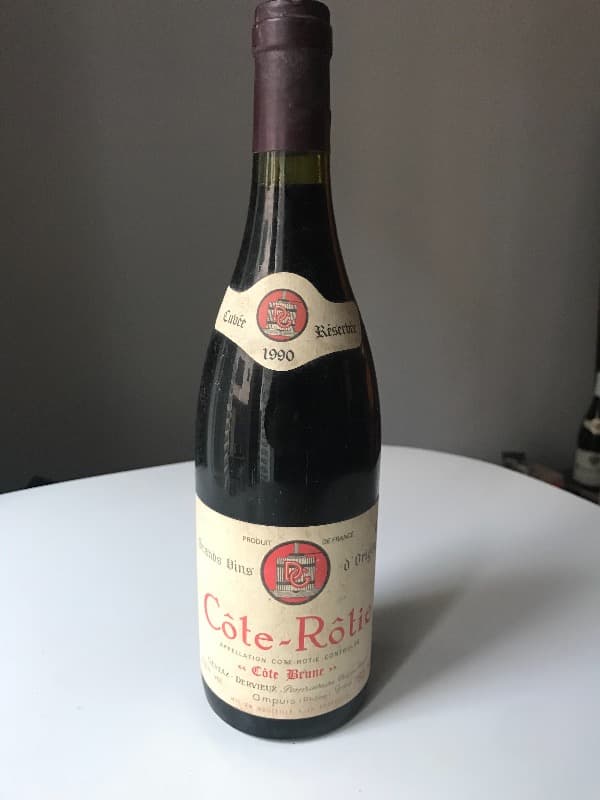 Côte-Rôtie, Cote Brune, Gentaz Dervieux, 1990
