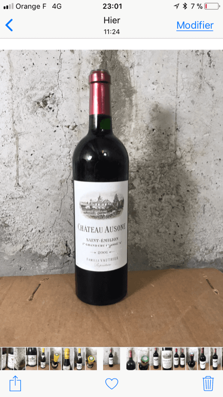 Château Ausone, Saint-Émilion, 2001