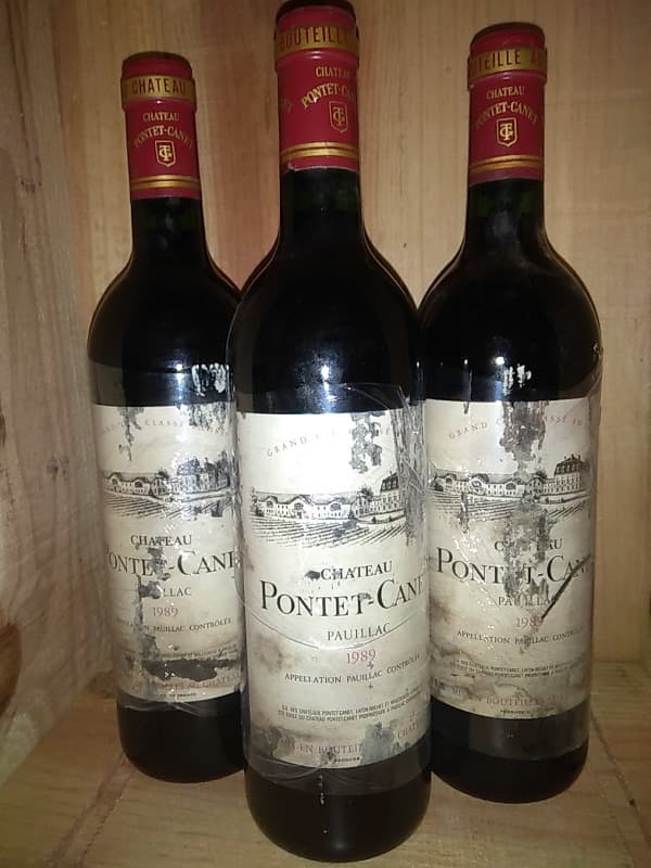 3 x Château Pontet Canet, Pauillac, 1989