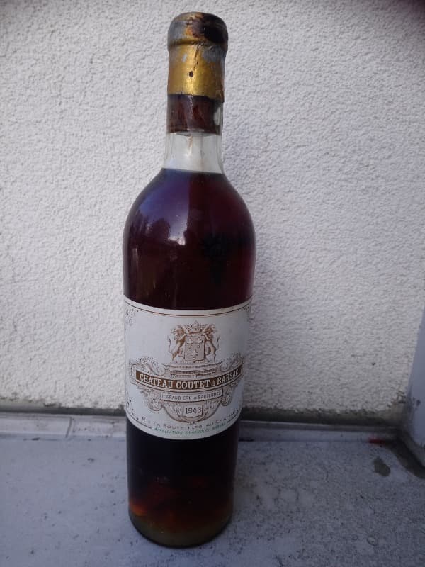 1ER GRAND CRU, chateau coutet, Sauternes, 1943