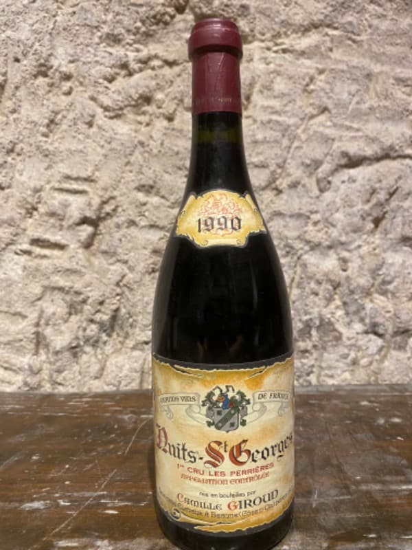 Nuits-Saint-Georges, 1er Cru les Perrières, Domaine Camille Giroud, 1990