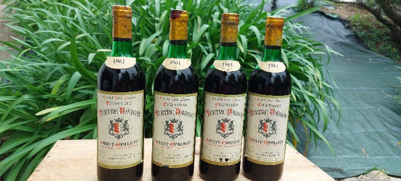 4 x château Tertre Dugay, Saint-Émilion, 1961
