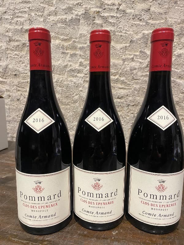 3 x Pommard, 1er Cru - Clos des Epeneaux, domaine Comte Armand, 2016