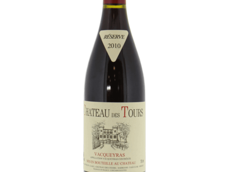 Vacqueyras, Château des Tours, 2010