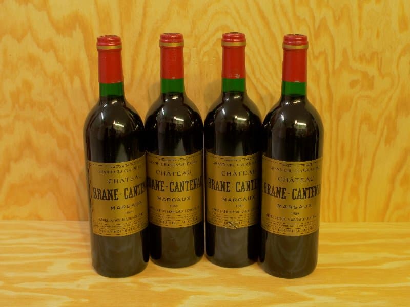 4 x Château Brane Cantenac, Margaux, 1989