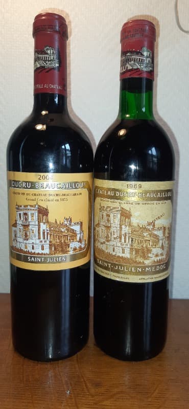 2 x château Ducru-Beaucaillou, Saint-Julien 1x1969/1x2004