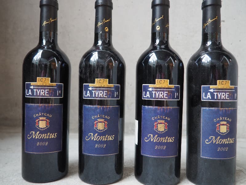 4 x Château Montus La Tyre, Madiran, 2002