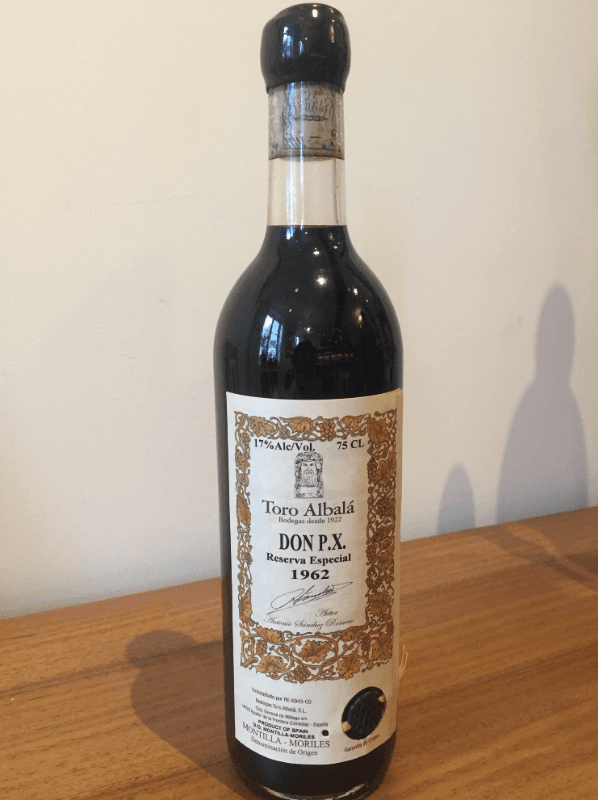 Toro albala, Don PX reserva especial xérès, 1962 (recover. VAT récup.)