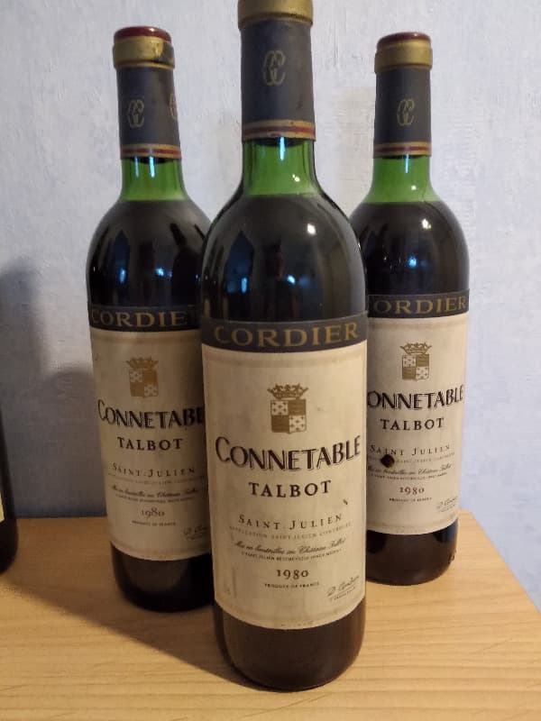 3 x Connetable Talbot, Château Talbot, Saint-Julien, 1980