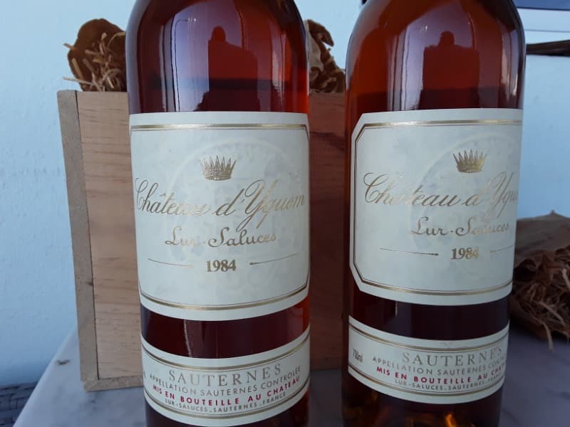 2 x Château d'YQUEM, Sauternes, 1984