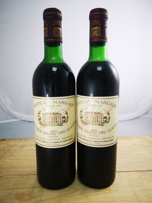 2 x Château Margaux, Margaux, 1971
