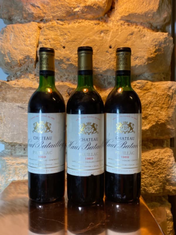 3 x Château Haut-Batailley, Pauillac, 1969