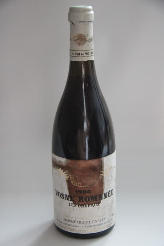 Vosne-Romanée, "Les Orveaux", Mongeard-Mugneret, 1984