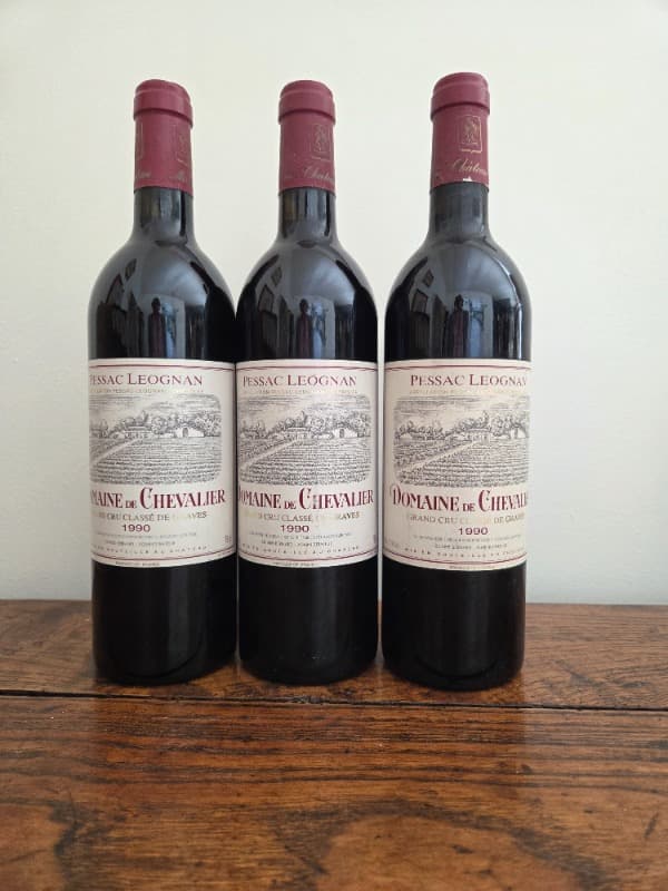 3 x Domaine de Chevalier, Pessac-Léognan, 1990