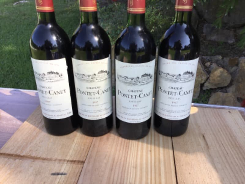 4 x Château Pontet Canet, Pauillac, 1987