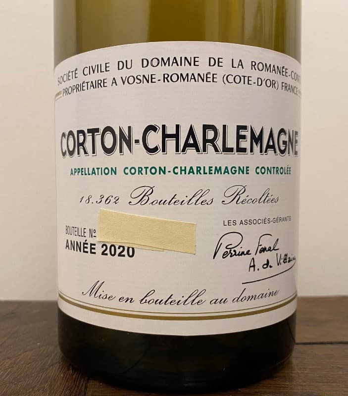 Corton-Charlemagne, Grand Cru, Domaine de la Romanée Conti, 2020