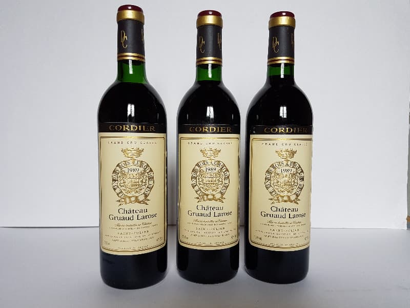 3 x Château Gruaud Larose Cordier, Saint-Julien, 1989