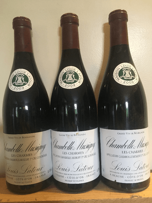 3 x Chambolle-Musigny, 'Les Charmes', Louis Latour, 2009